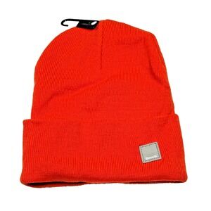 BENCH‎ Beanie Ribbed Knit Fold Skull Cap Fisherman Safety Orange One Size NWT